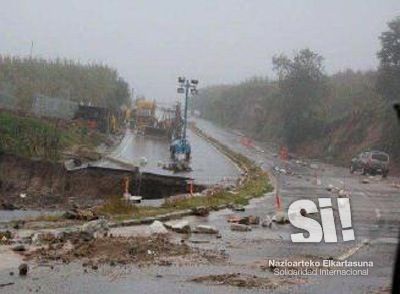 Estado de las carreteras después de la tormenta.