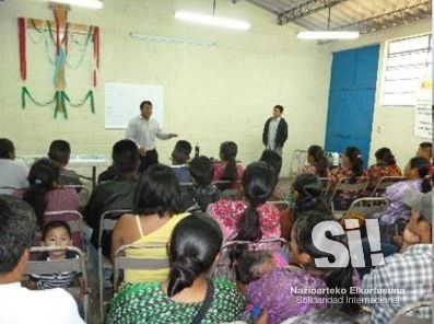 Talleres de capacitación en operación y mantenimiento de sistemas de agua y saneamiento en San Andrés Semetabaj.