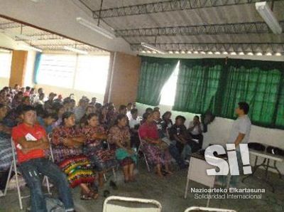 Capacitación en interpretación de planos, San Andrés Semetabaj.