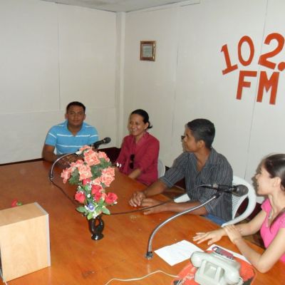 Grabacio?n de programas radiales de sensibilizacio?n para su difusio?n en Chinandega.