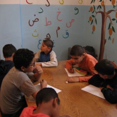 Apoyo psicosocial a menores, campo de refugiados palestinos Beddawi, Trípoli, Líbano.