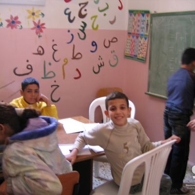 Apoyo psicosocial a menores, campo de refugiados palestinos Beddawi, Trípoli, Líbano.