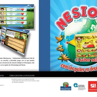 Portada de un juego interactivo con el que se ha dado a conocer Chinandega Norte entre la infancia y juventud vasca