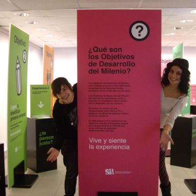 Exposición itinerante sobre los Objetivos de Desarrollo del Milenio en Getxo.