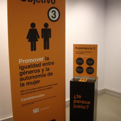 Exposición itinerante sobre los Objetivos de Desarrollo del Milenio en Getxo.