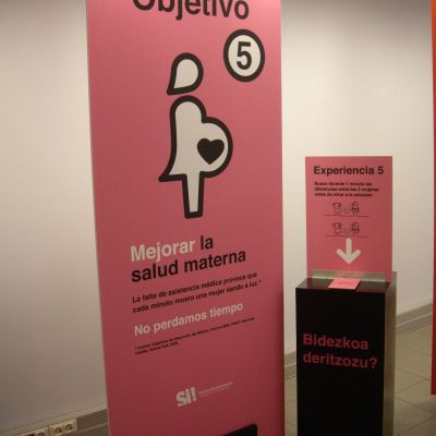 Exposición itinerante sobre los Objetivos de Desarrollo del Milenio en Getxo.