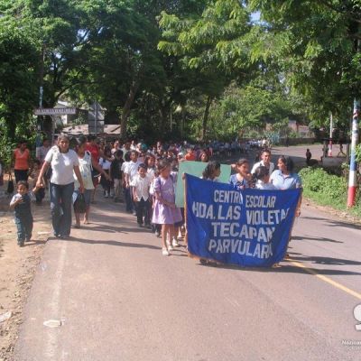 Celebración del Dia del Medio Ambiente en el municipio de Tecapán (El Salvador).