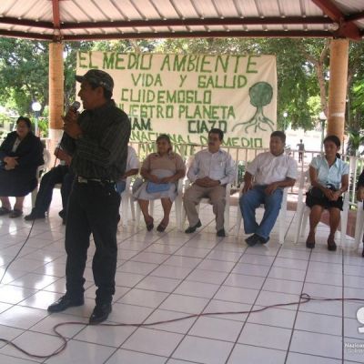 Participación de instituciones municipales en la celebración del Dia del Medio Ambiente en el municipio de Tecapán (El Salvador).