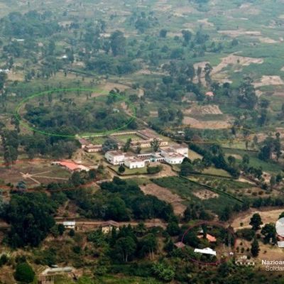 Zona de intervención del CRSN-Centro de Recursos de Ciencias Naturales, Lwiro, R.D. del Congo.