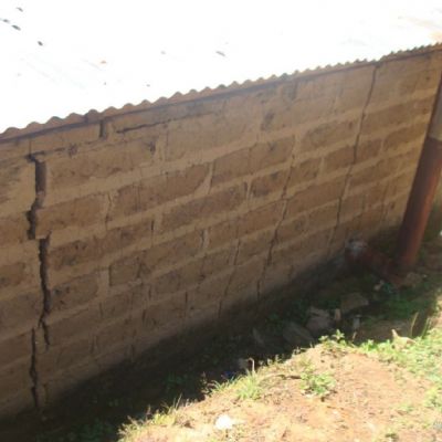 Casas afectadas en Santa Clara La Laguna.