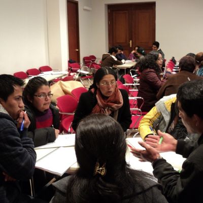 Capacitación a liderezas y lideres en Cusco, Perú.