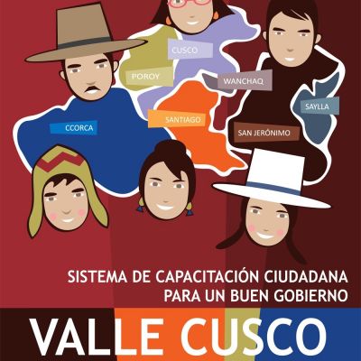 Cartel del sistema de capacitación en Cusco, Perú.